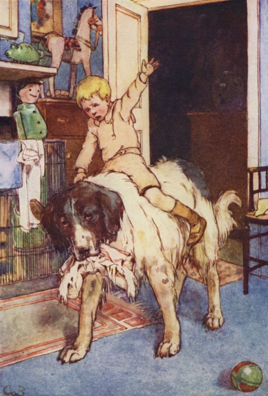 S Michaelem sedícím na jejích zádech (barva lito) od Alice Bolingbroke (after) Woodward
