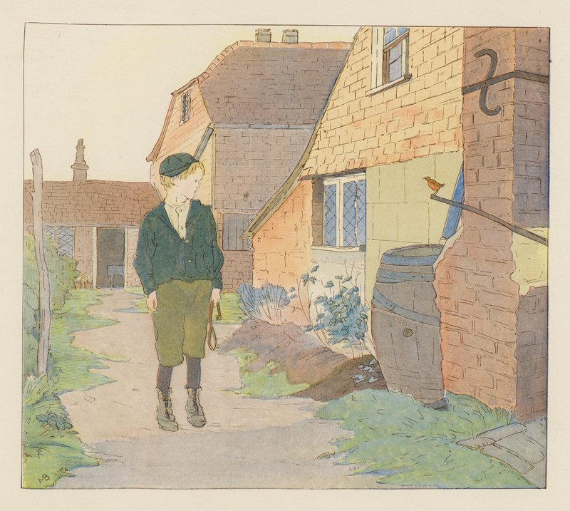 Otazníky (barevná litografie) od Alice Maud Beddington