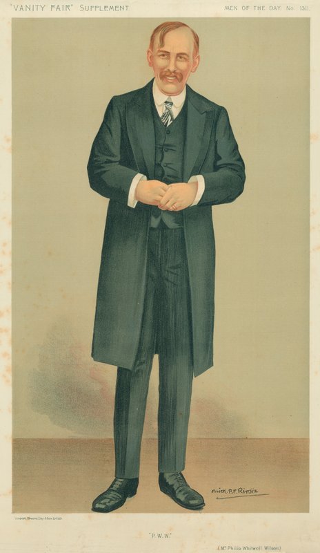 Pan Philip Whitwell-Wilson, PWW, 27. prosince 1911, karikatura Vanity Fair od Alick P. F. Ritchie