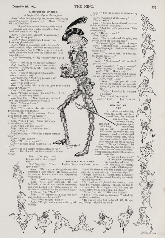 Zvláštní portréty: Hamlet tvořený zvony (rytina) od Alick Penrose Forbes Ritchie