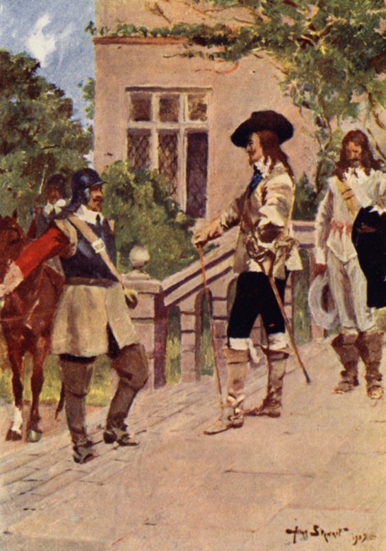 King Charles a Cornet Joyce (barevné lito) od Allan (after) Stewart