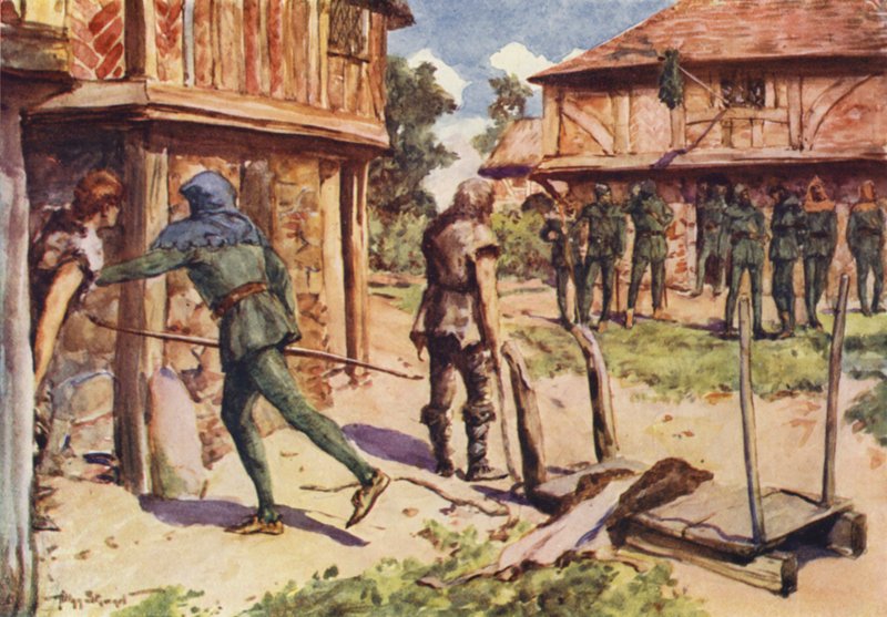 Robin Hood a jeho veselí muži: Jak se Robin Hood stal psancem (barevné lito) od Allan (after) Stewart