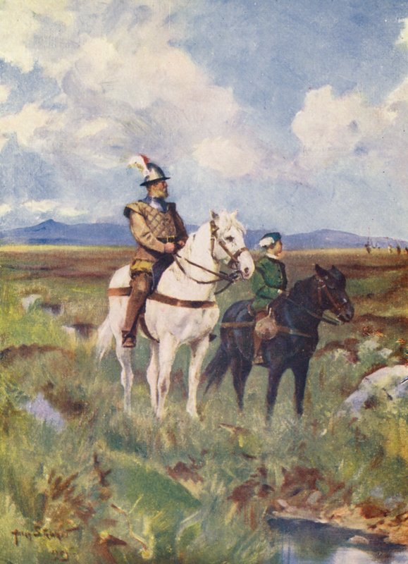 Kinmont Willie (barevná litografie) od Allan Stewart
