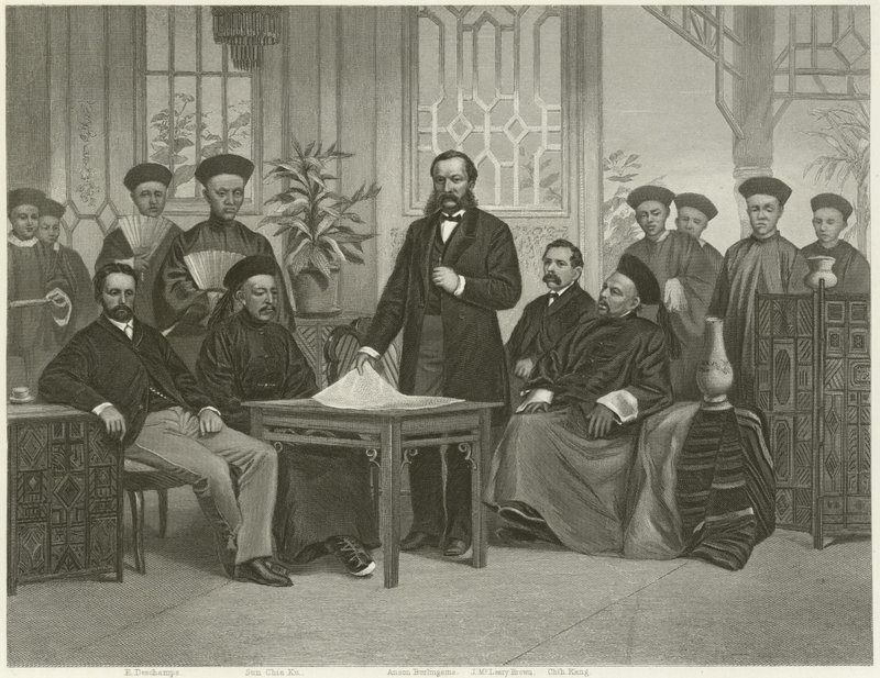 Čínské velvyslanectví u cizích mocností, 1868 od Alonzo Chappel