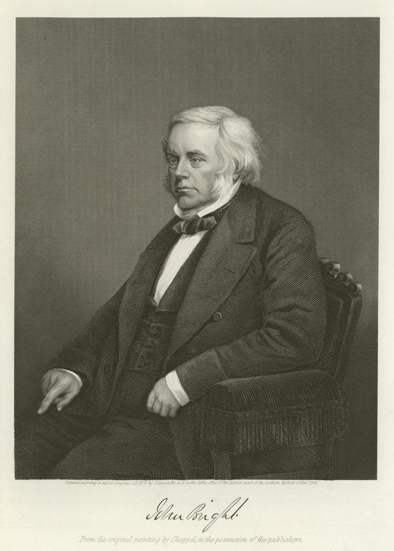 John Bright , britský radikální a liberální politik od Alonzo Chappel