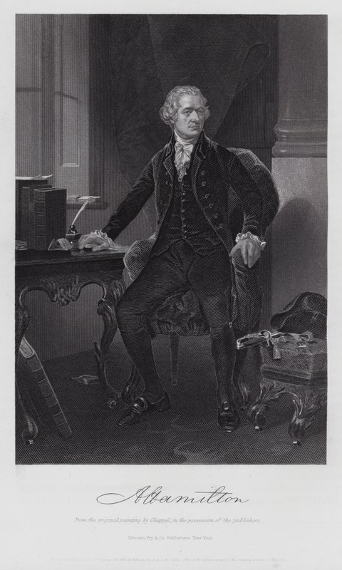 Alexander Hamilton (rytina) od Alonzo (after) Chappel