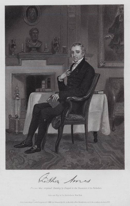 Fisher Ames (rytina) od Alonzo (after) Chappel