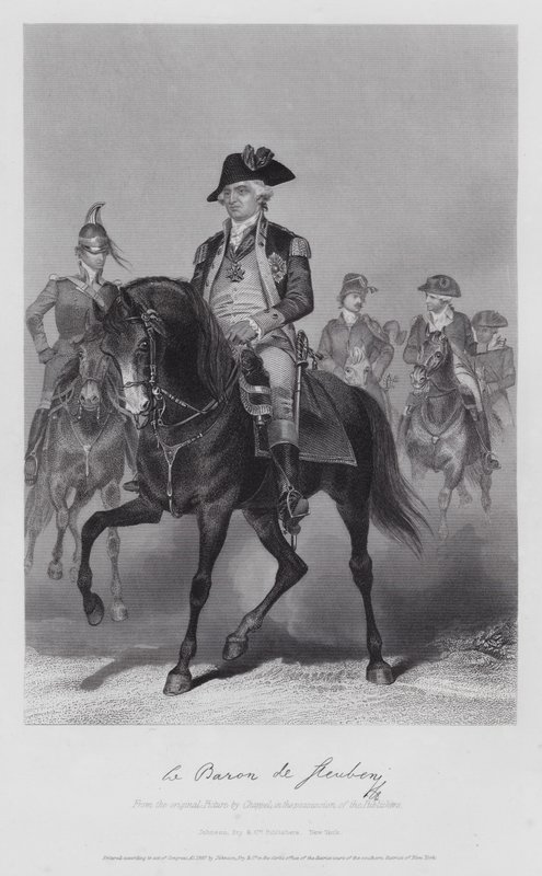 Frederick William Von Steuben (rytina) od Alonzo (after) Chappel
