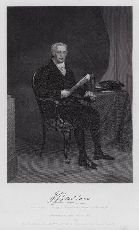 Joel Barlow (rytina) od Alonzo (after) Chappel