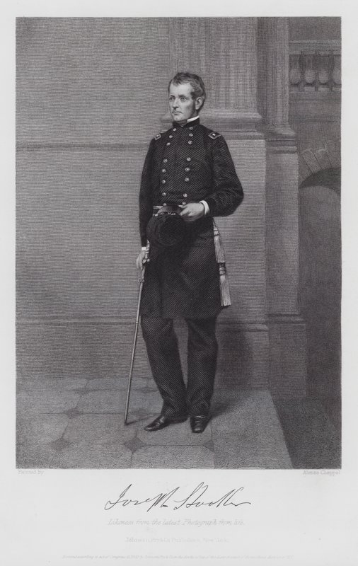 Joseph Hooker (rytina) od Alonzo (after) Chappel