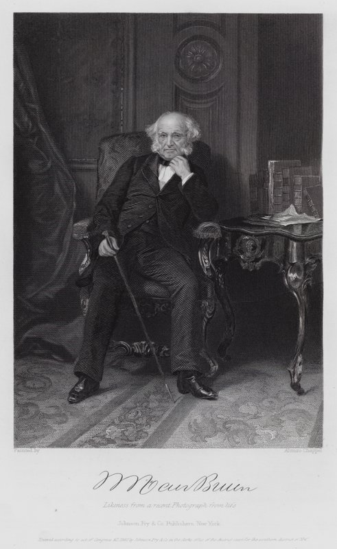 Martin Van Buren (rytina) od Alonzo (after) Chappel