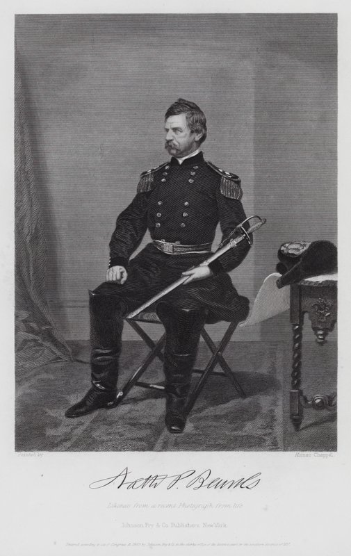 Nathaniel Prentiss Banks (rytina) od Alonzo (after) Chappel