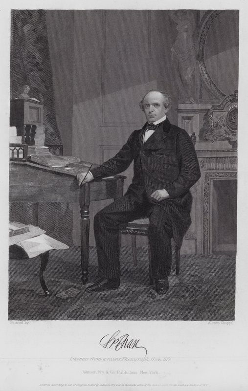 Salmon Portland Chase (rytina) od Alonzo (after) Chappel