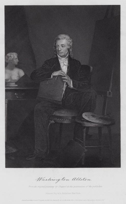 Washington Allston (rytina) od Alonzo (after) Chappel
