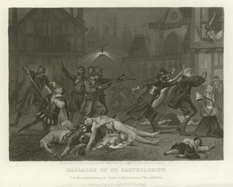 Masakr svatého Bartoloměje od Alonzo Chappel