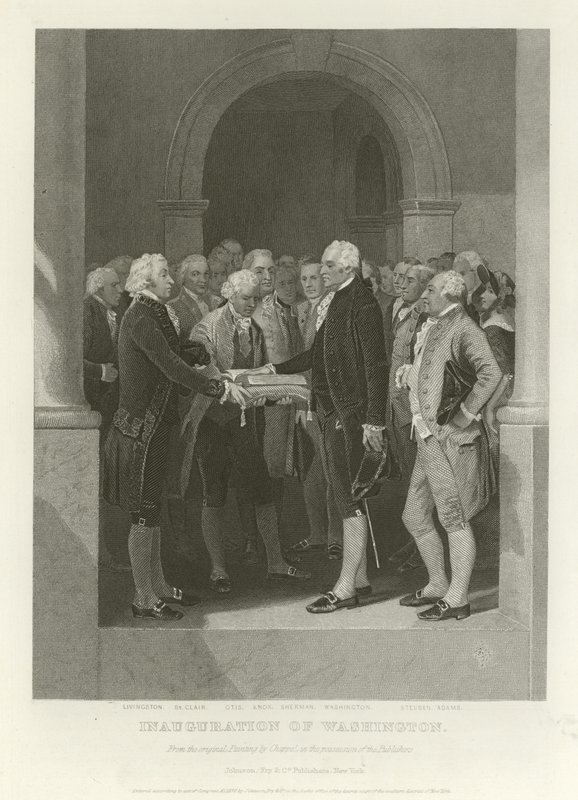 Inaugurace ve Washingtonu od Alonzo Chappel
