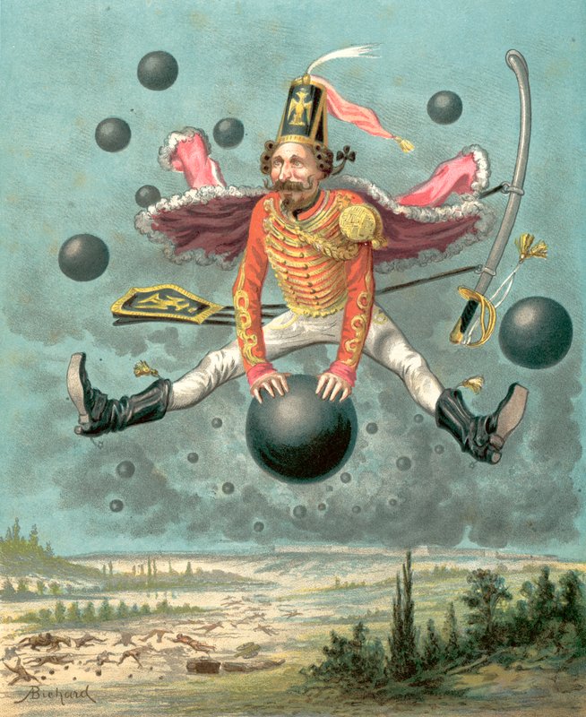 Dobrodružství barona Prášila (chromolit) od Alphonse Adolphe Bichard