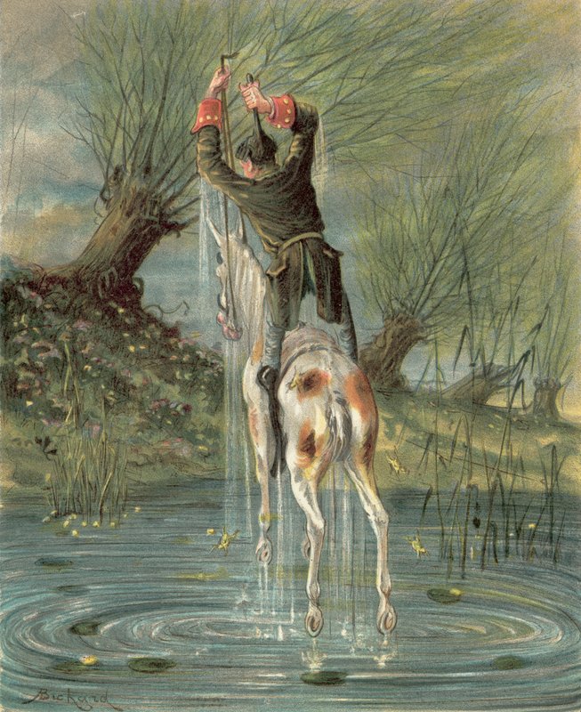 Dobrodružství barona Prášila (chromolit) od Alphonse Adolphe Bichard