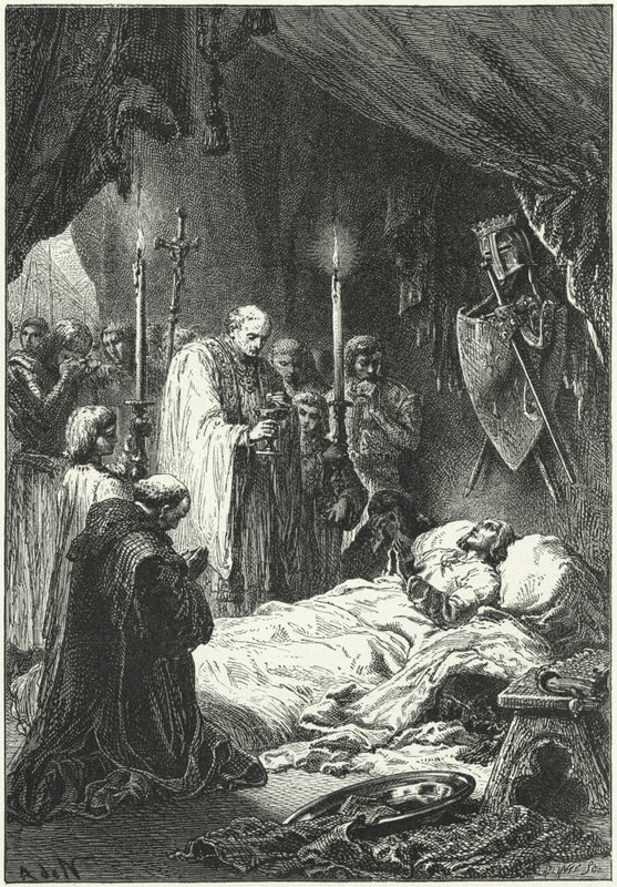 Smrt francouzského krále Ludvíka IX od Alphonse Marie de (after) Neuville