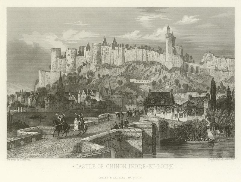 Hrad Chinon, Indre-et-Loire od Alphonse Marie de Neuville