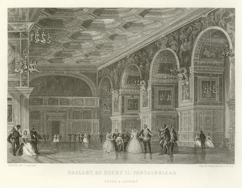 Galerie Jindřicha II., Fontainebleau od Alphonse Marie de Neuville