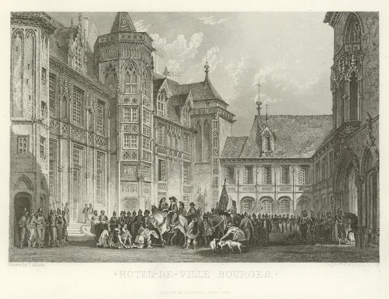Hotel-de-Ville Bourges od Alphonse Marie de Neuville
