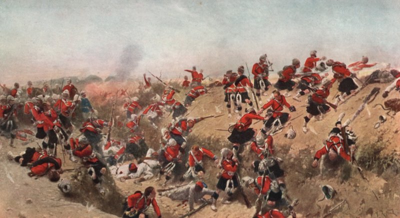 Útok na Tel el Kebir Černou hlídkou, Egypt, 1882 od Alphonse Marie de Neuville