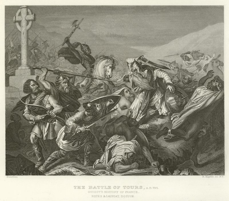 Bitva u Tours, 732 našeho letopočtu od Alphonse Marie de Neuville