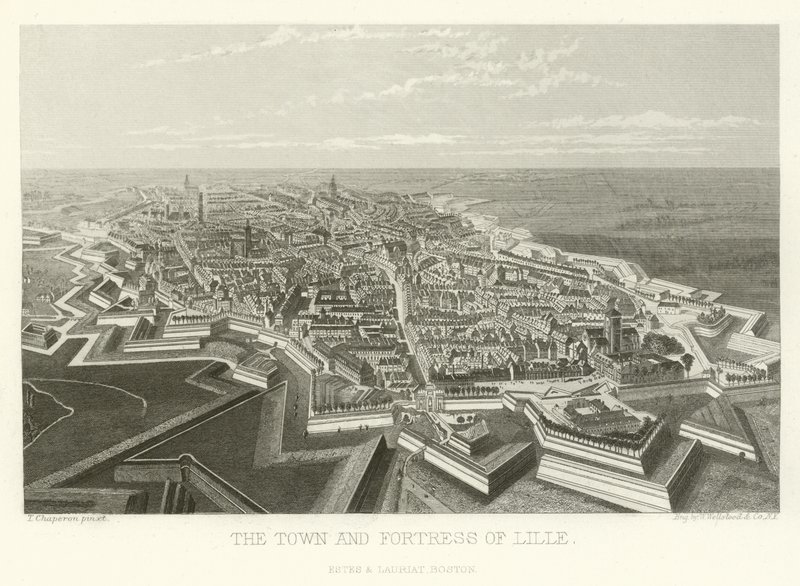 Město a pevnost Lille od Alphonse Marie de Neuville