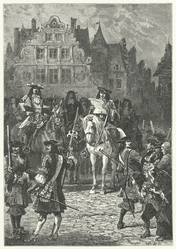 Prohlášení o odvolání ediktu z Nantes Ludvíkem XIV., 1685 od Alphonse Marie de after Neuville