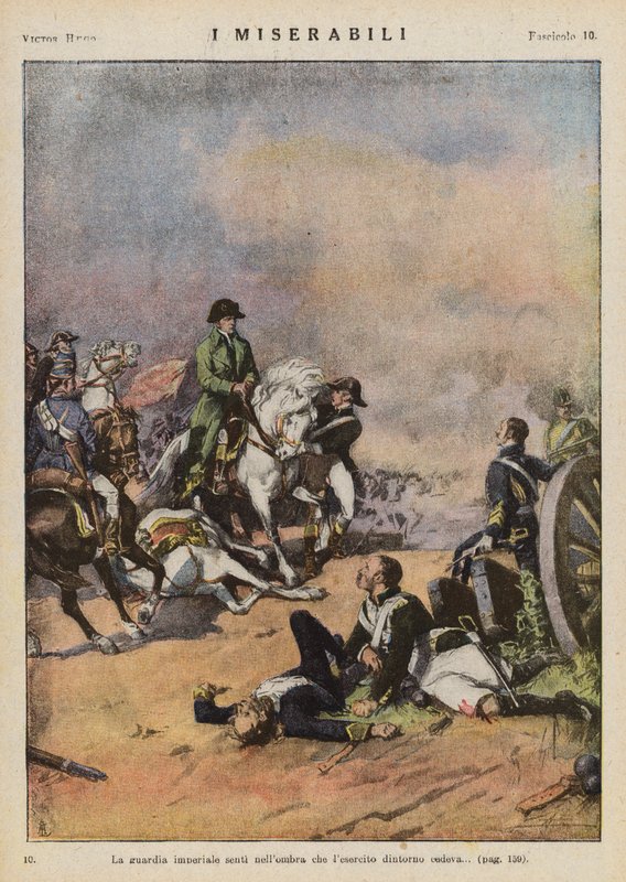 Ilustrace k Bídníkům od Victora Huga (barevná litografie) od Ambrogio Lombardi