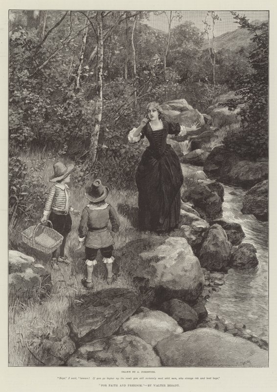 Za víru a svobodu, Walter Besant od Amedee Forestier