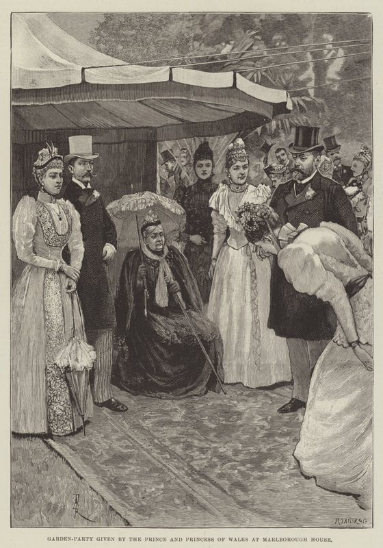 Zahradní slavnost prince a princezny z Walesu v Marlborough House od Amedee Forestier