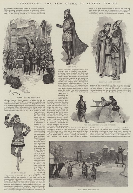 Ermengarda, Nová opera, v Covent Garden od Amedee Forestier