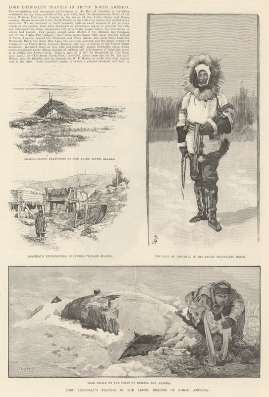 Cesty lorda Lonsdalea po arktické Severní Americe od Amedee Forestier