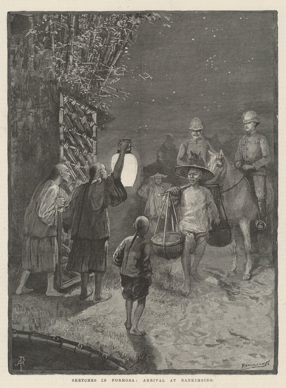 Náčrtky ve Formose, příjezd do Bankimsingu od Amedee Forestier