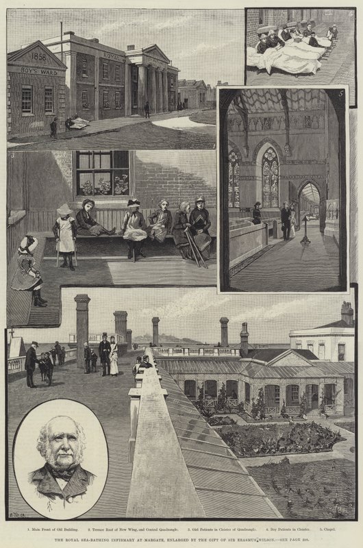 Royal Sea-Bathing Infirmary v Margate, rozšířený darem sira Erasma Wilsona od Amedee Forestier