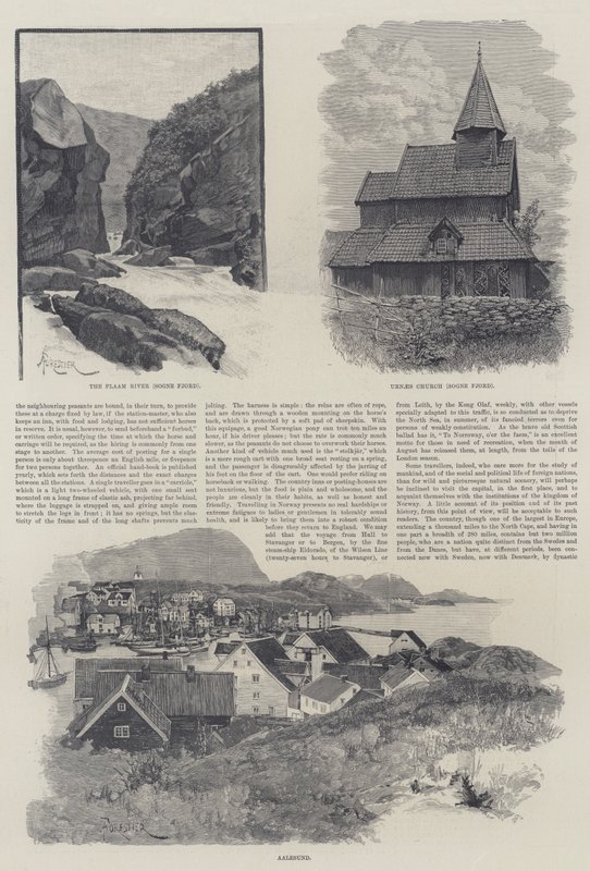 Sluneční paprsek v Norsku, autor: Lady Brasseyová od Amedee Forestier