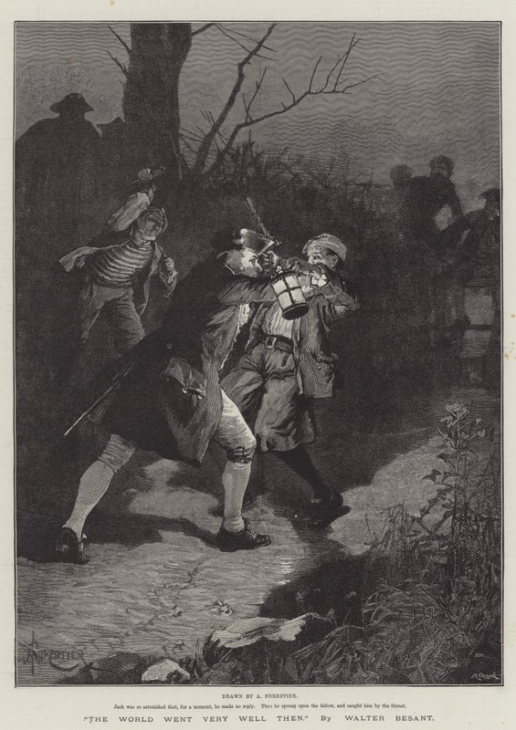 Svět tehdy šel velmi dobře, Walter Besant od Amedee Forestier