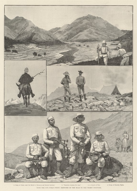 S Niti Field Force, Sketches on the Road to the Thibet Frontier od Amedee Forestier