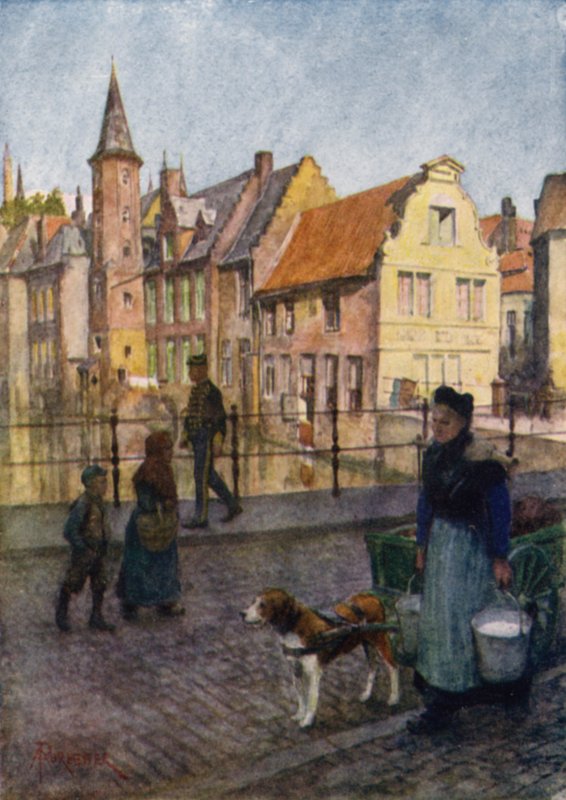 Bruggy, Belgie od after Amedee Forestier