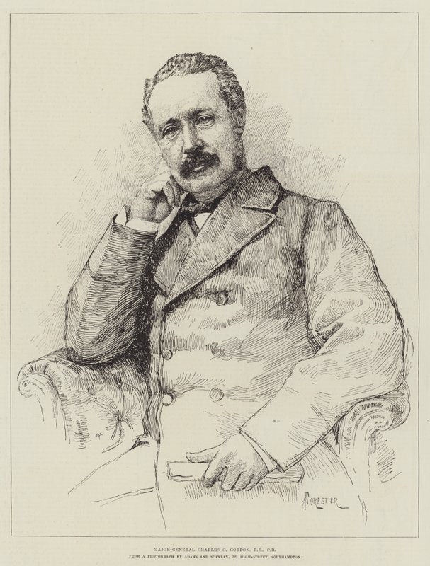 Generálmajor Charles G Gordon, RE, CB od Amedee Forestier