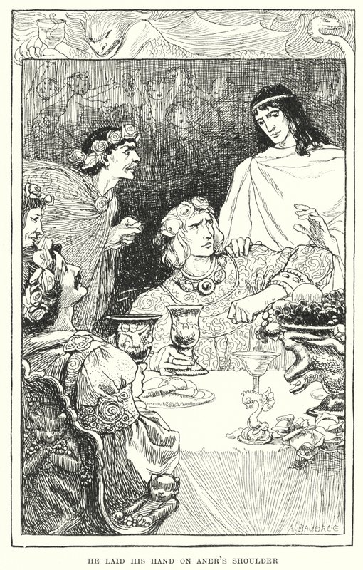 Položil ruku na Anerovo rameno (rytina) od Amelia M. (attr.to) Bowerley or Bauerle