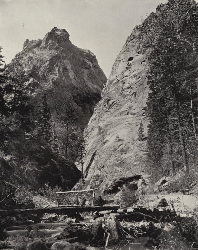 Cheyenne Canyon, Colorado (černobílá fotografie) od American Photographer (after)