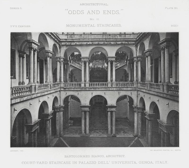 Schodiště do dvora v Palazzo Dell