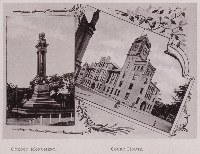Gordonův památník; Court House (černobílá fotografie) od American Photographer (after)
