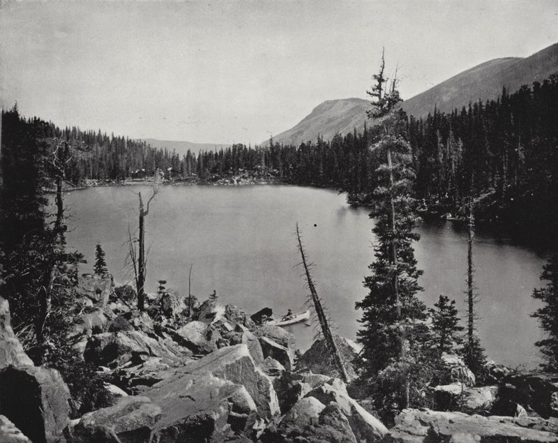Green Lake, Colorado (černobílá fotografie) od American Photographer (after)