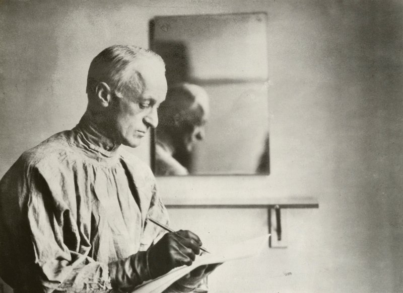 Harvey Cushing, neurochirurg, portrét (č/b foto) od American Photographer (after)