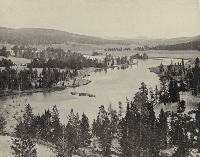 Hayden Valley, Yellowstonský národní park (černobílá fotografie) od American Photographer (after)
