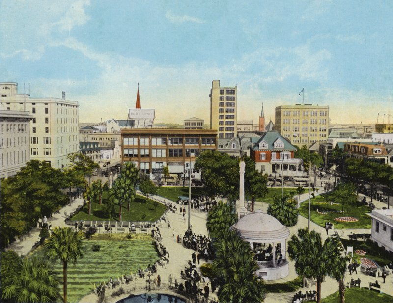 Hemming Park z Windsor Hotel, Jacksonville, Florida (foto) od American Photographer (after)